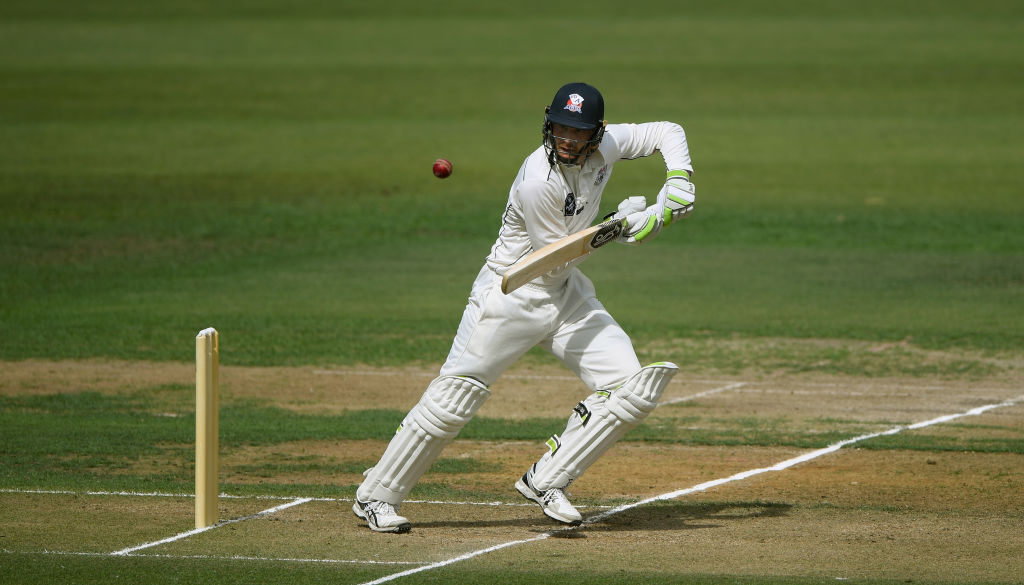 Martin Guptill picks up some runs while batting for the New Zealand XI against England in a warm...