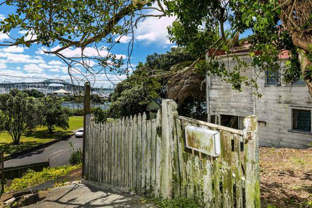 The property has stunning views over the Waitemata Harbour.
