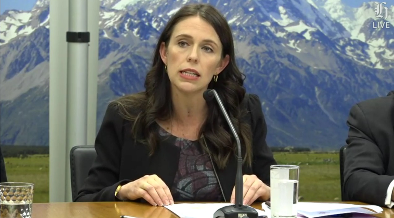 Prime Minister Jacinda Ardern at the Mycoplasma bovis press conference. Photo: NZ Herald