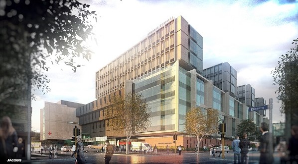 An artist's impression of the new Dunedin Hospital.