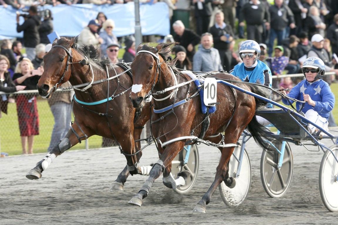 Otago horse of the year Eamon Maguire and Natalie Rasmussen (right) beat Star Galleria and Zac...