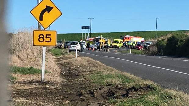 A local woman described the crash scene as "a mess". Photo: Supplied