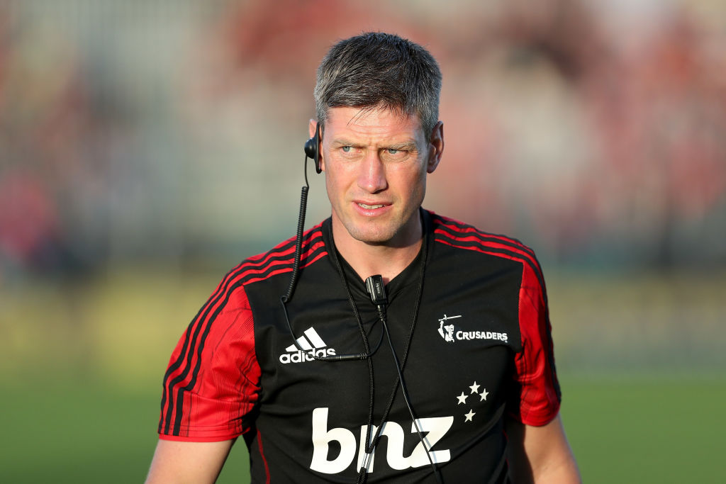 Ronan O'Gara at work with the Crusaders earlier this year. Photo: Getty