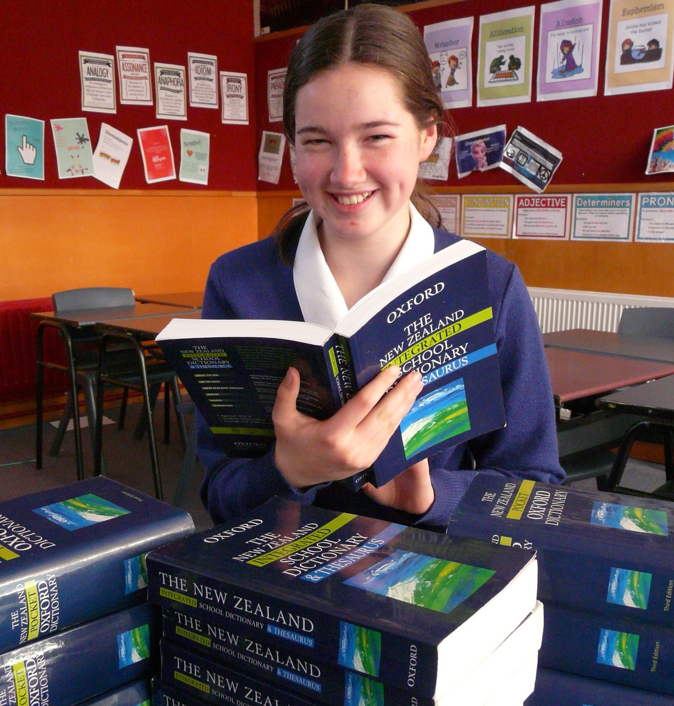South Otago High School pupil Annie Schofield prepares herself for next month's New Zealand...