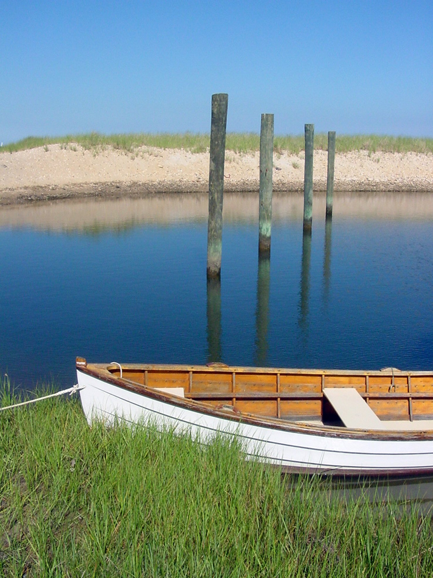 The quiet lagoon waters of West Tisbury. Photo: Heather Goff