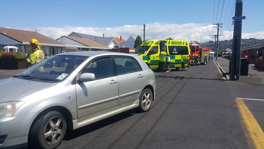 Emergency services were called to a crash in St Kilda this afternoon. Photo: George Block