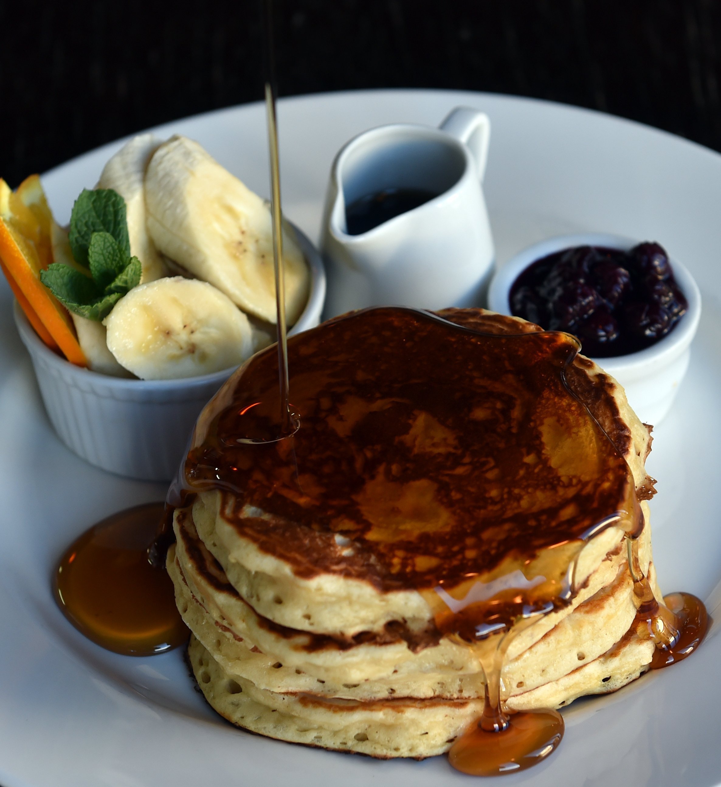 Ironic Cafe's pancakes. Photo: PETER MCINTOSH