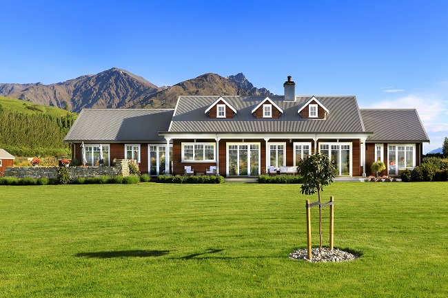 This home's designed to look like an original farmhouse. Photos: Supplied