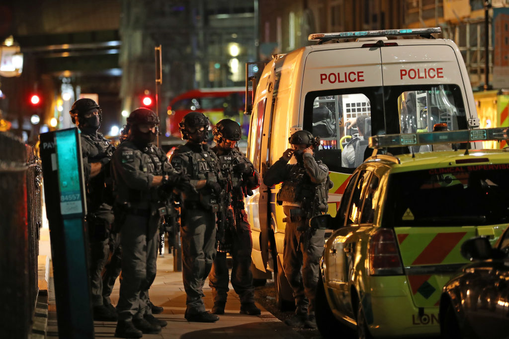 Counter-terrorism special forces are seen at London Bridge following the attack on June 3, 2017....