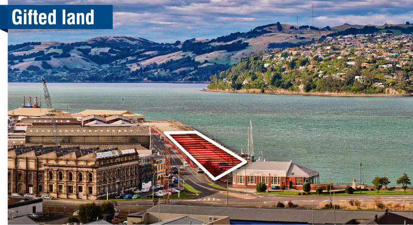 Port of Otago land in Fryatt St  given to the University of Otago. Image: Supplied