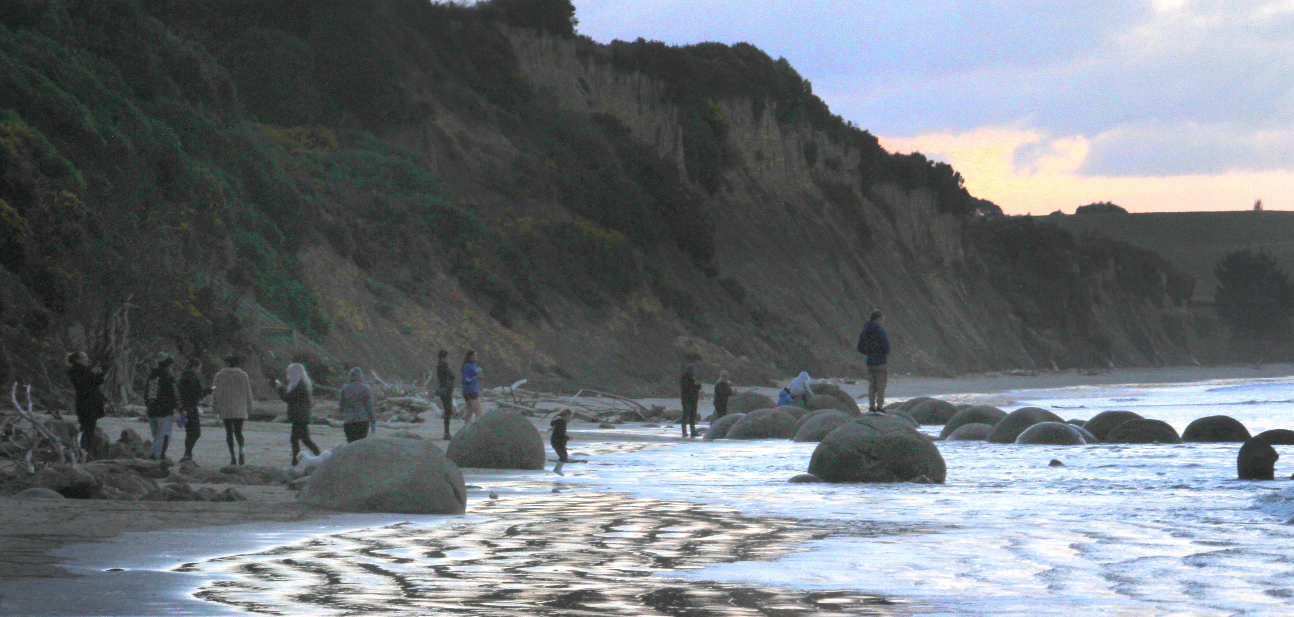 The Moeraki Boulders, south of Oamaru, are one of 43 identified ‘‘geosites’’ in the Waitaki...