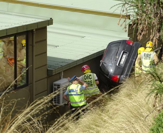 Marie Spendig was taken to hospital after being extracted from this car in Queenstown hours after...