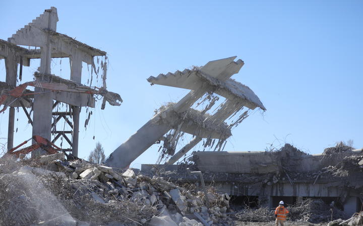 Legends once played in the field now littered with steel piping. Photo: RNZ