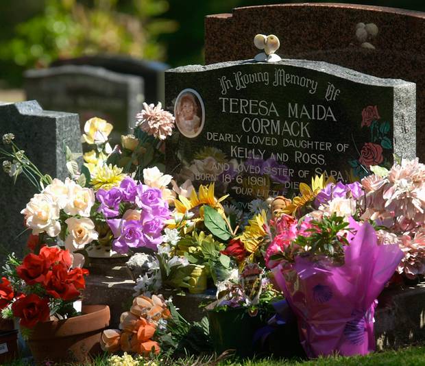 The grave of Teresa Cormack. Photo: NZME