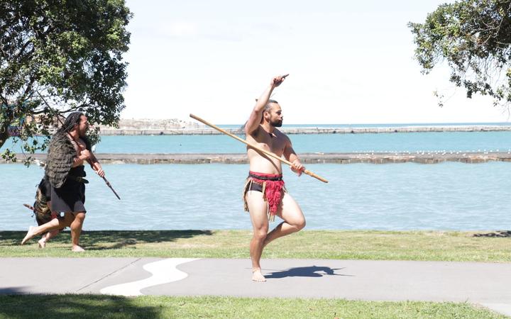 The start of the Tuia 250 commemorations over the weekend. Photo: RNZ