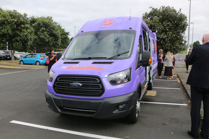 The Good Shop van in South Auckland. Photo: RNZ 