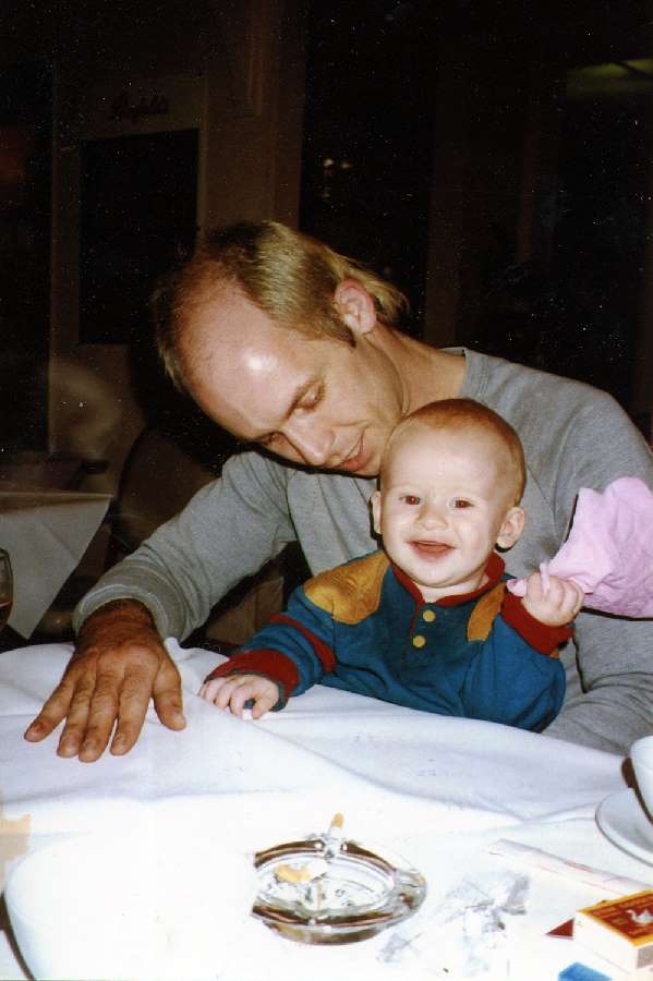 David with son Ben as a baby. Photo: Supplied