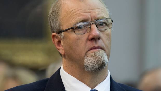 Mark Lundy in the dock during his 2015 trial, for the 2000 murders of his wife Christine Lundy...