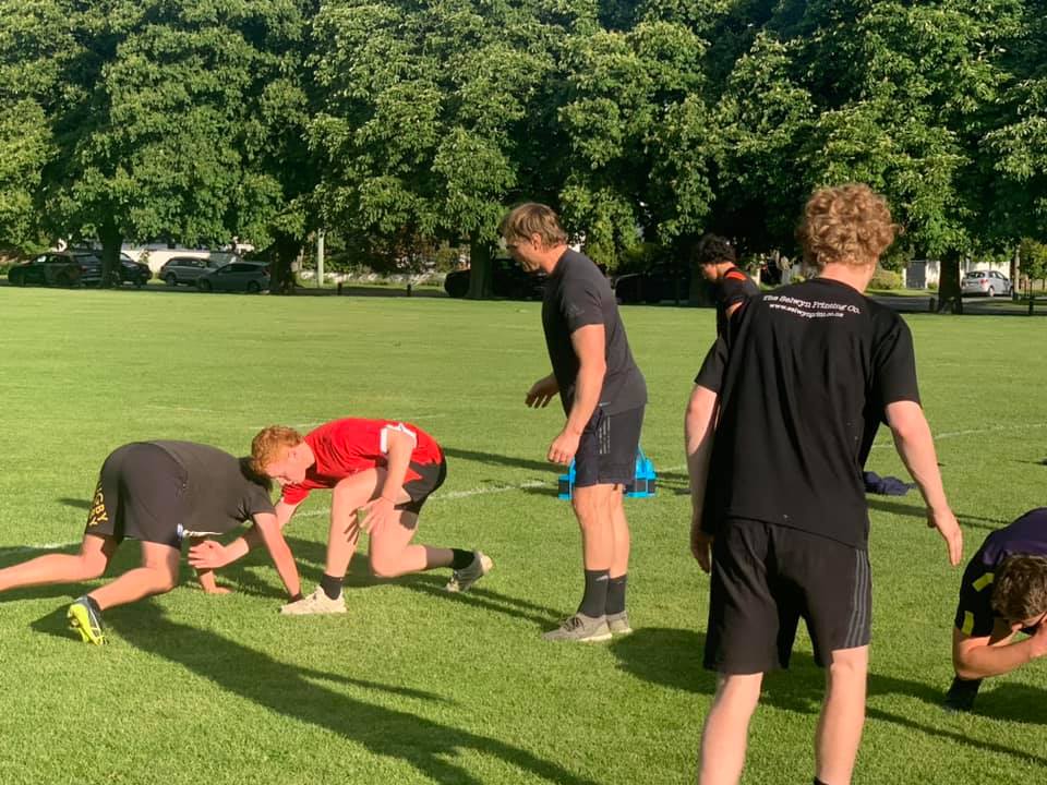 Scott Robertson has been helping coach the Sumner colts side on Tuesday and Thursday evenings....