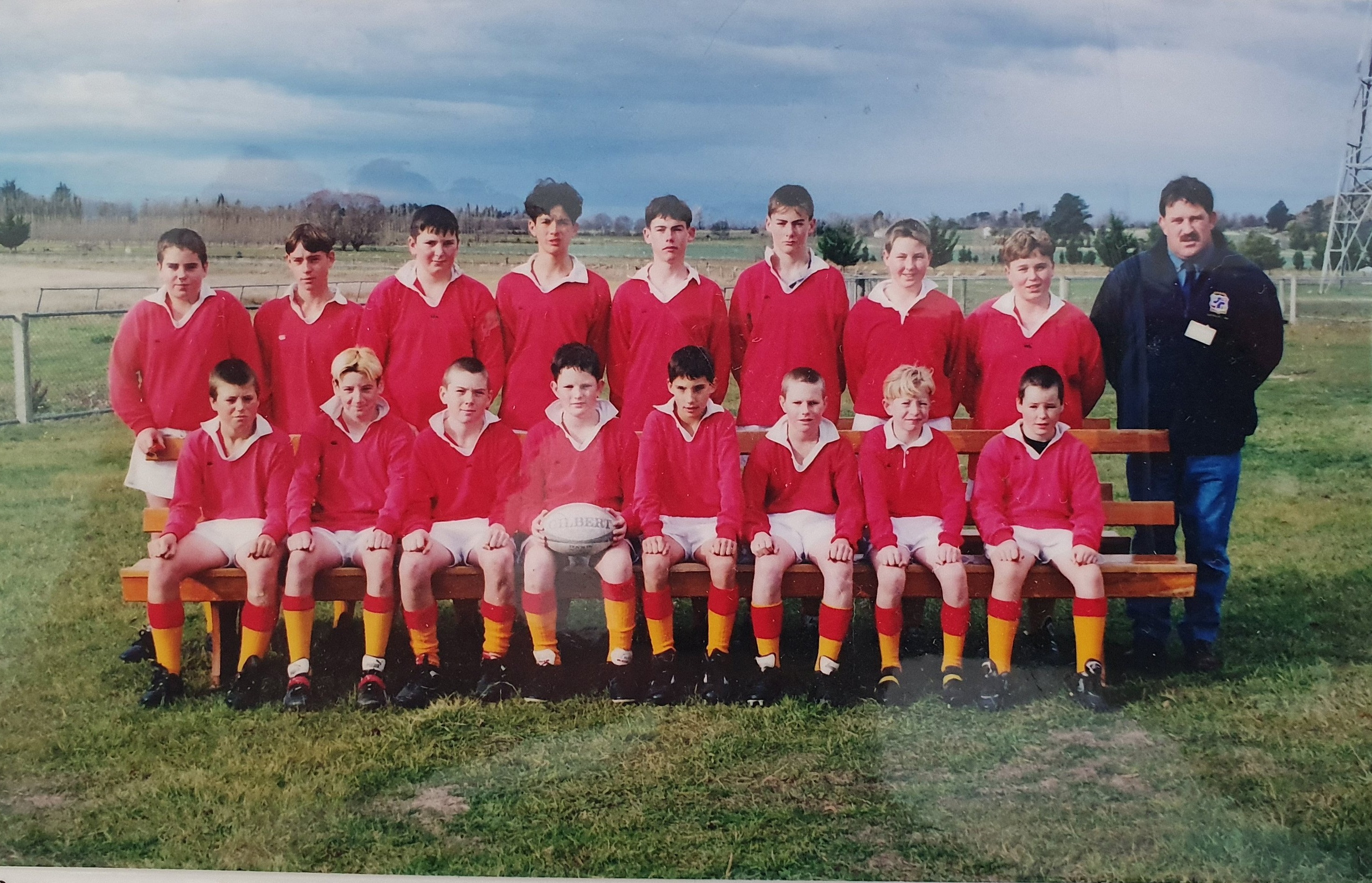 Mr Deed (back row, fourth from left) was part of an invincible Kurow junior rugby team in 1998, winning all 15 games in the season. Photos: Supplied