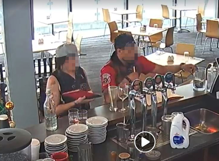 Two individuals were caught on CCTV stealing a tip-jar from the New Brighton restaurant Salt On...