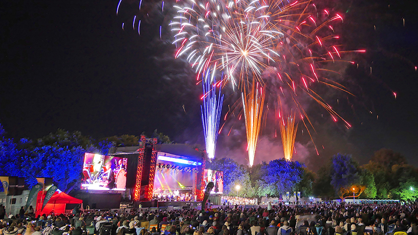 A fireworks display will still go ahead at an event in North Hagley Park this weekend, in spite...