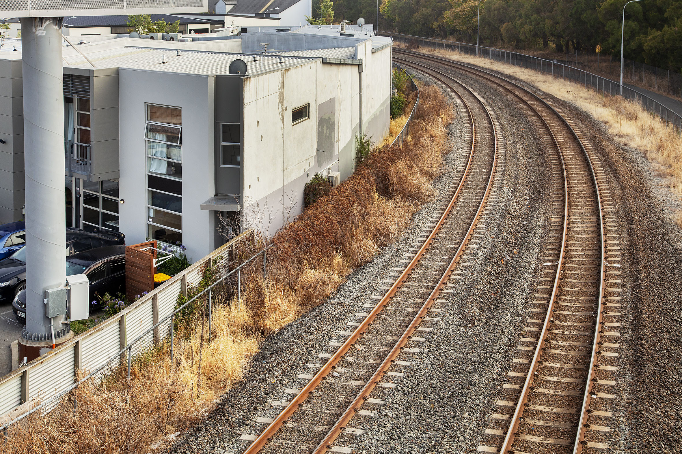 Saman Farahani's house will shake and fill up with the smell of gas when a train stops to warm up...