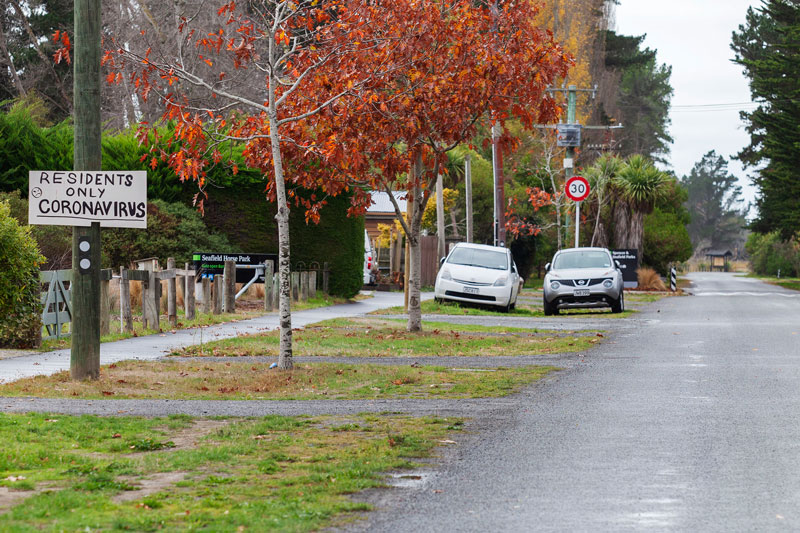 Residents only sign on Heyders Rd, Spencerville.