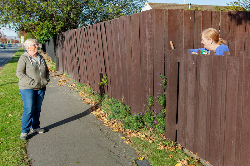 Social distancing on Main North Rd, Redwood.