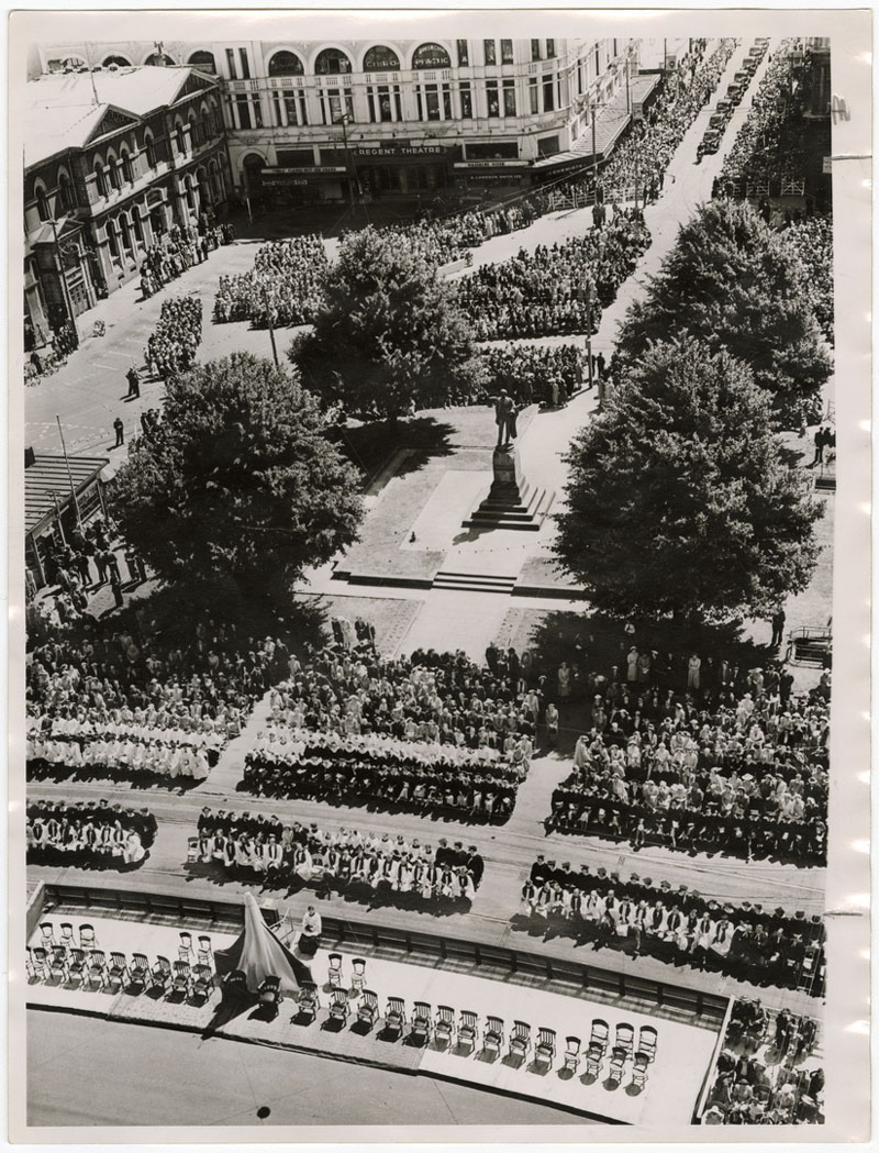 Thanksgiving Service in 1945.