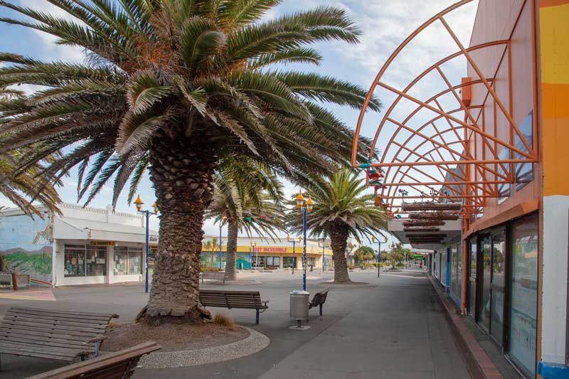 A deserted New Brighton Mall.