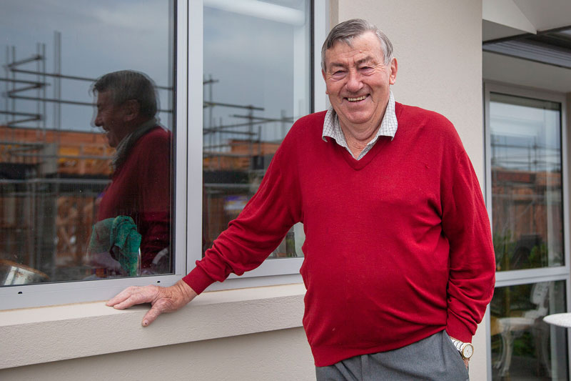 PASSIONATE: Lincoln Rugby Football Club patron Gavin Barclay, 80, is eager to get back to...