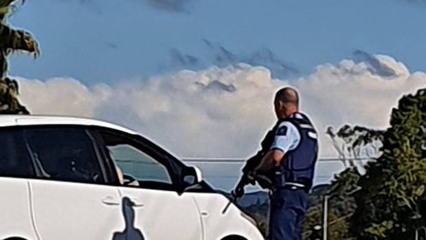 Armed police have responded to a serious incident in West Auckland. Photo: Supplied