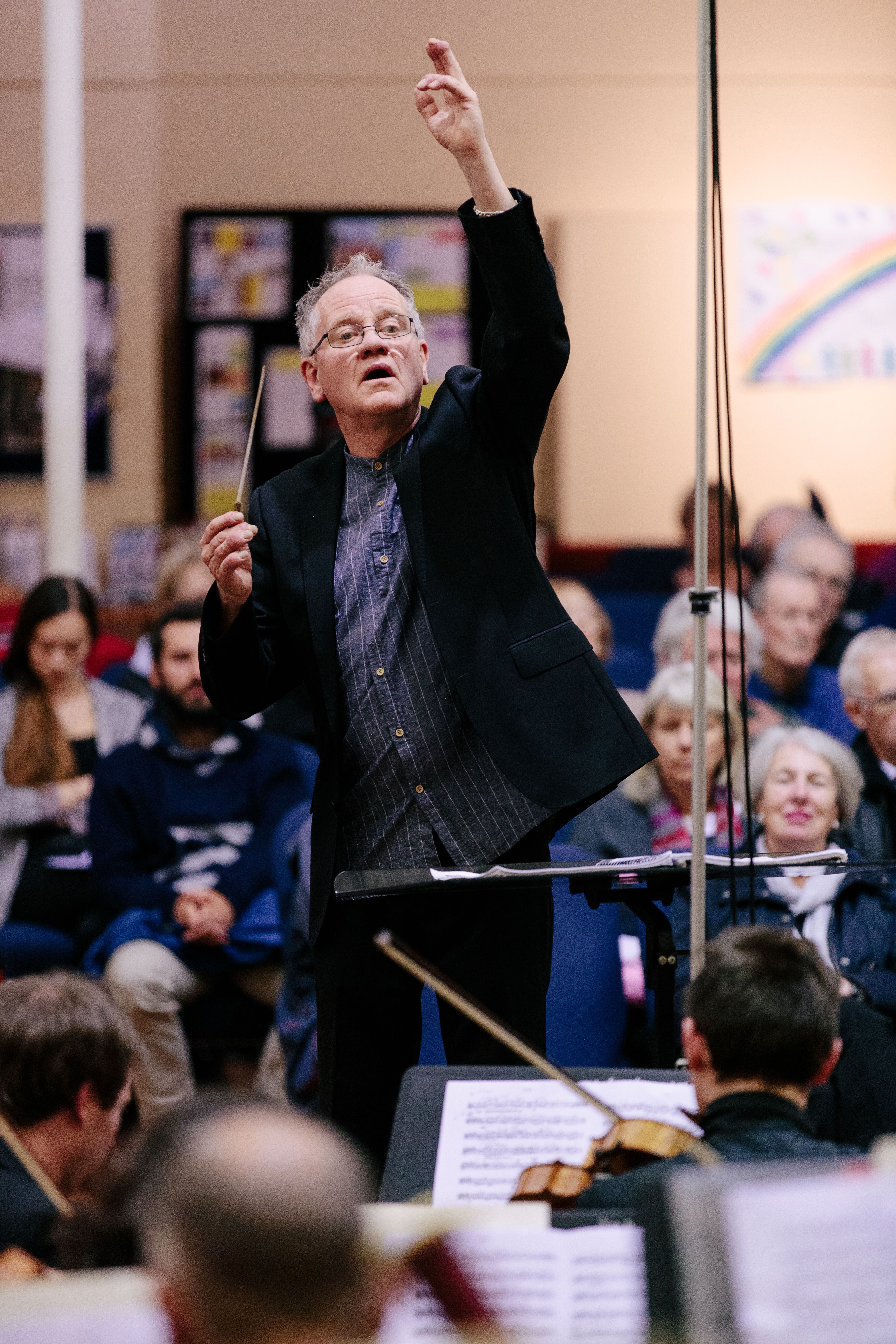 Kenneth Young conducts the Southern Sinfonia during the Star Regent Variety Concert at the Regent...