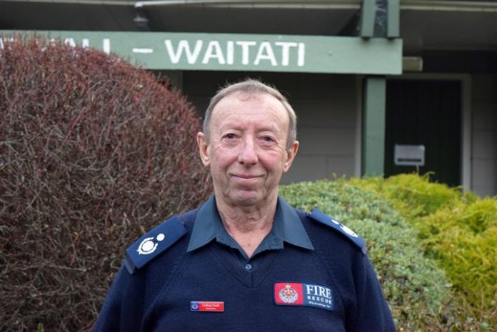 Waitati Volunteer Fire Brigade deputy chief fire officer Lindsay Scott. 
