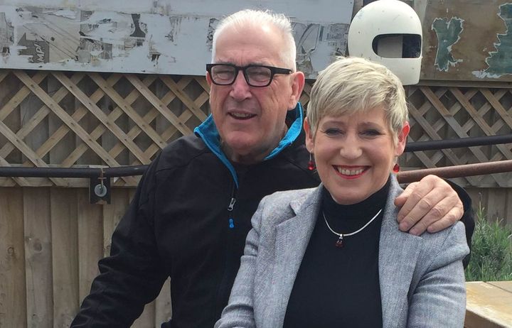 Lianne Dalziel and husband Rob Davidson. Photo: RNZ