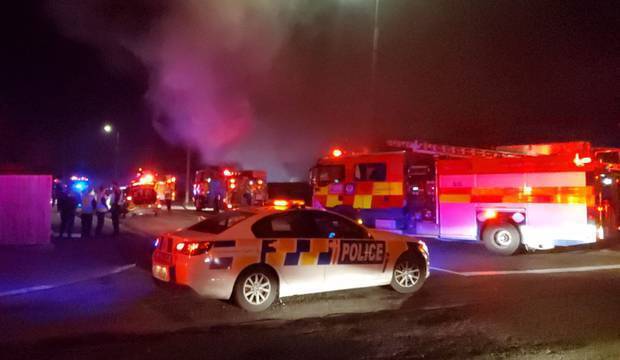 A fire ripped through the house of a Christchurch family on Tuesday night. Photo: Supplied