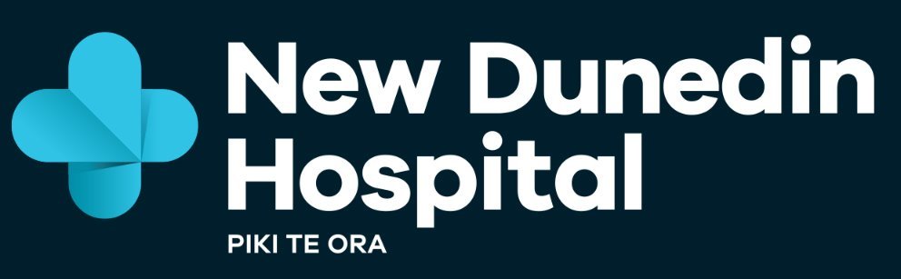 The New Dunedin Hospital logo has been used since 2018.