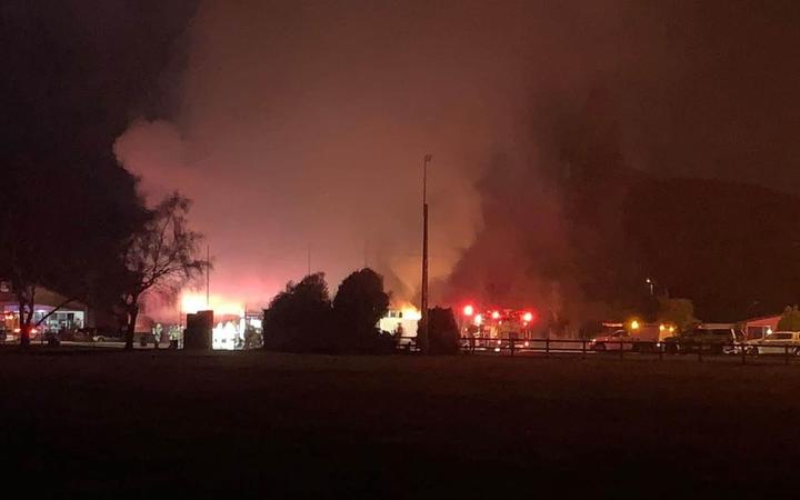 Firefighters were called to the Mossburn Diner last night.Photo: Facebook / Mossburn Volunteer...