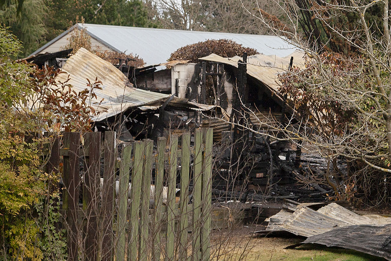 Zetland Lodge, the West Melton home of Tony and Lyn Prendergast, was severely damaged by fire a...