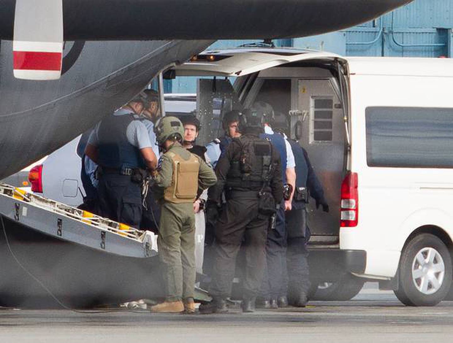 The gunman's arrival in Christchurch. Photo: Supplied