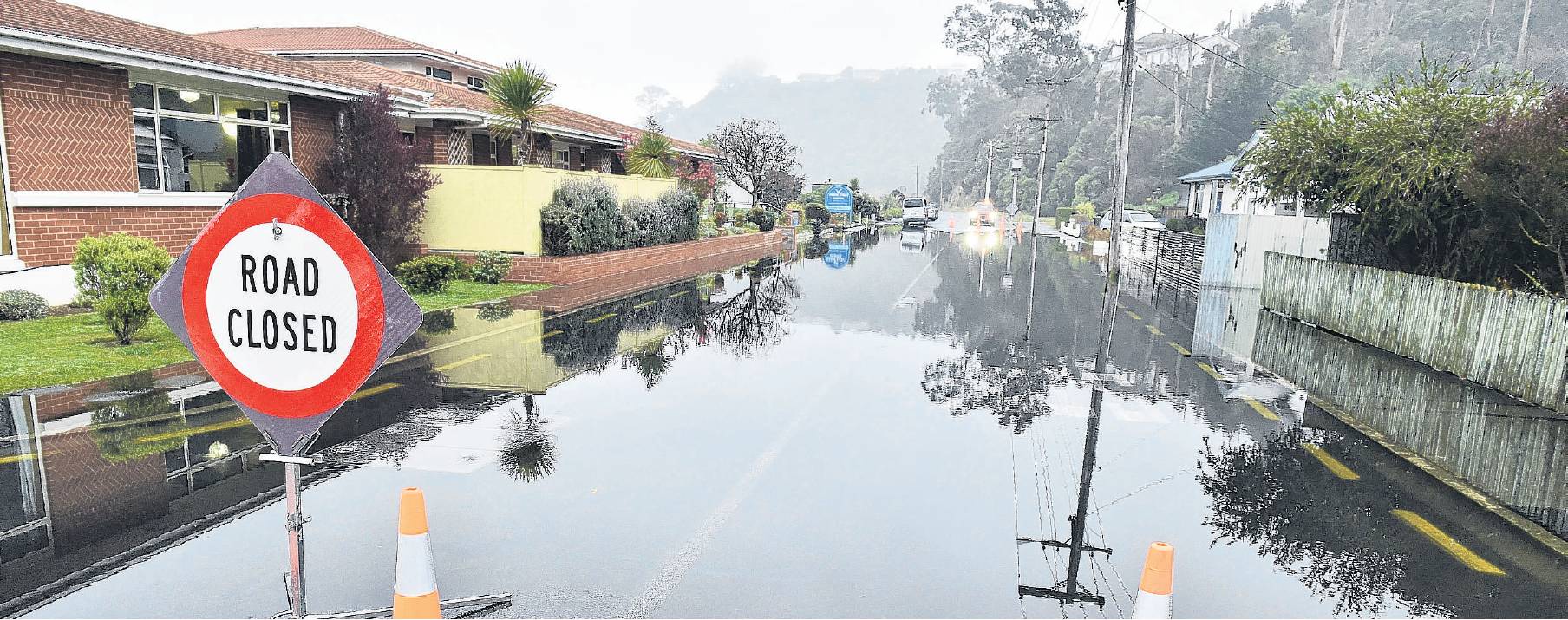 Flooding in Marne St on Thursday last week. Photo: Gregor Richardson

