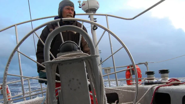 Peter Smith aboard the Kiwi Roa. Photo: Supplied via NZ Herald