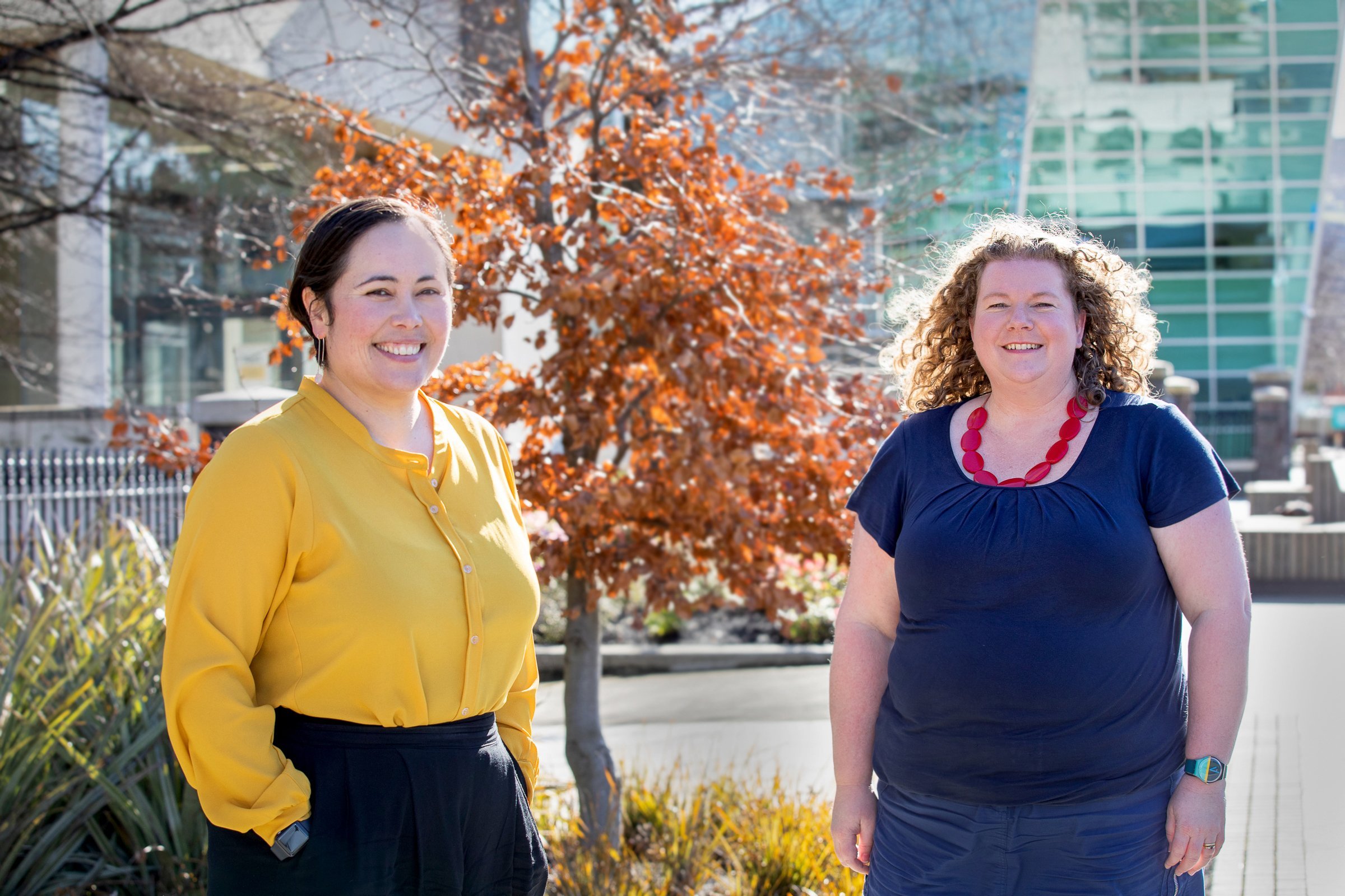 University of Otago Carl Smith Medal winners Anne-Marie Jackson (left) and Louise Bicknell. PHOTO...