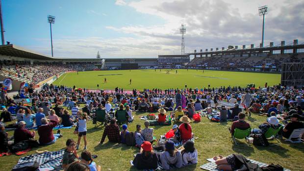 The T20 Black Clash at McLean Park, Napier, in January proved to be another popular event. Photo:...