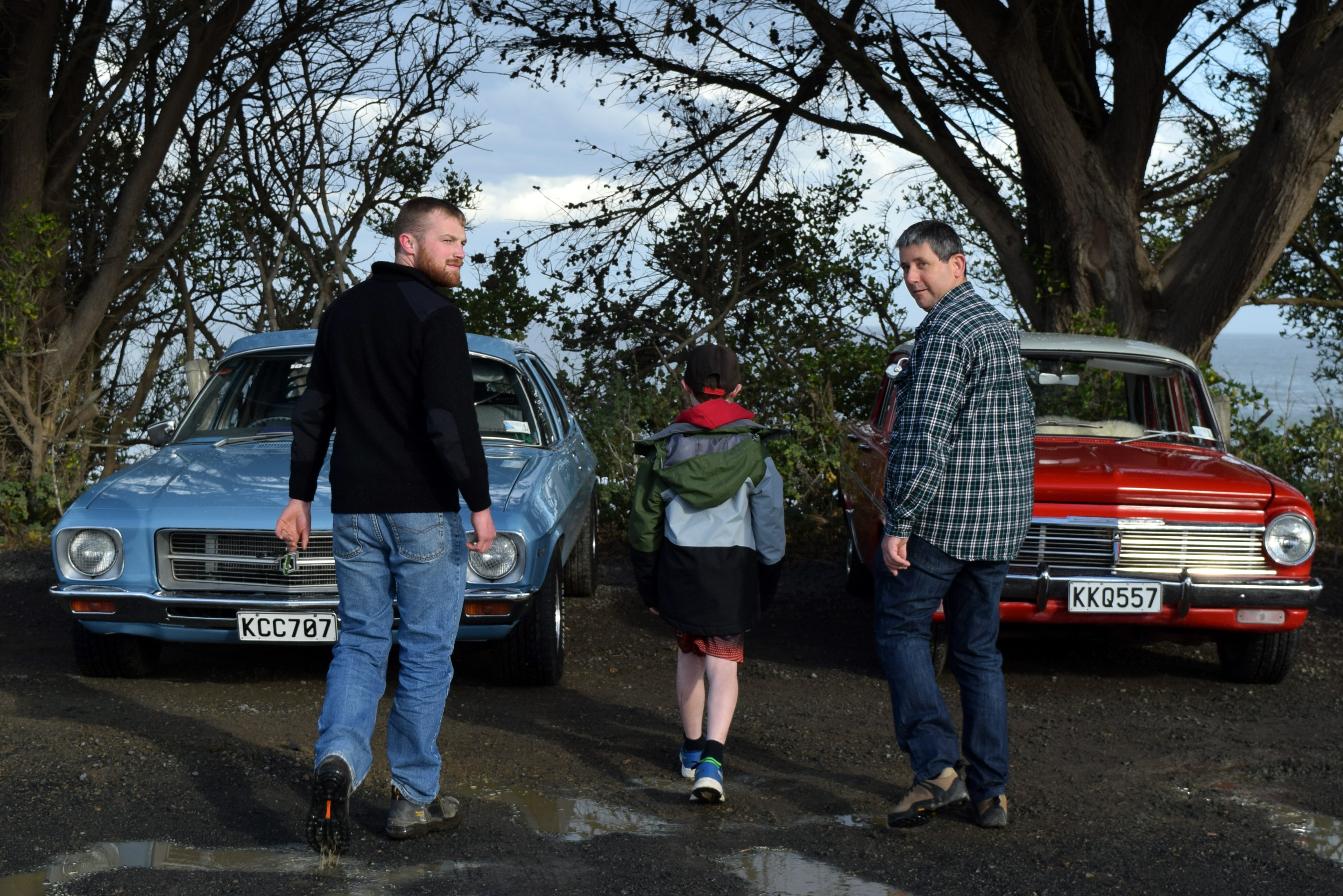 Some of the family of the late Aaron McLeod, from left, his brother, Jaydon McLeod, Aaron McLeod...