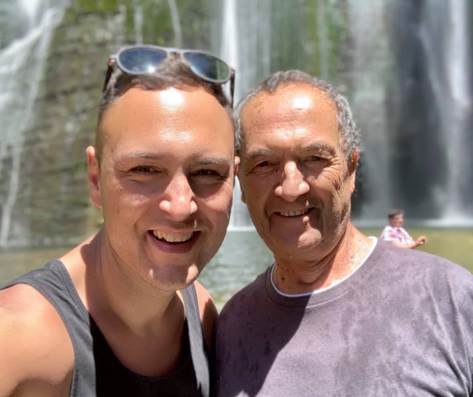 Shanan Halbert and his father Winston. Photo: Facebook via NZ Herald