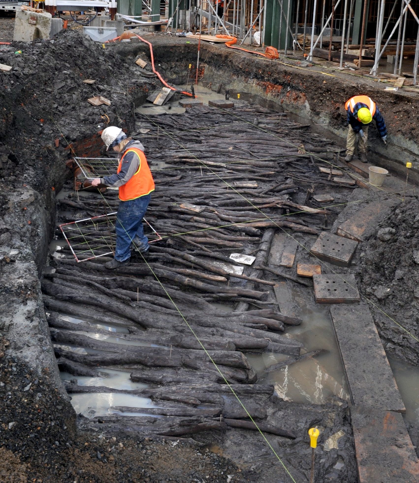 In this 2008 file photo, then University of Otago anthropology student Maria Butcher sketches the...