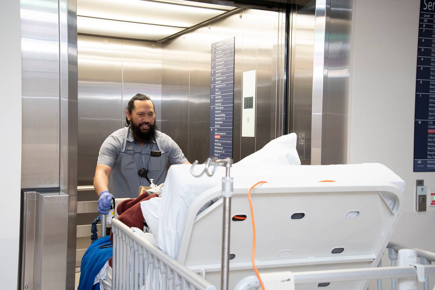 An oncology patient on the move to Waipapa. Photo: Supplied