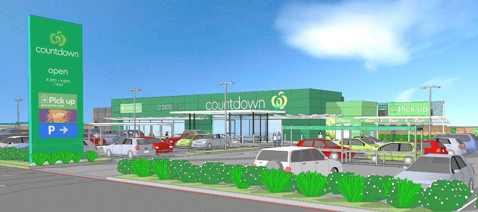 Artist's impression of a proposed supermarket in Alexandra. GRAPHIC: COUNTDOWN